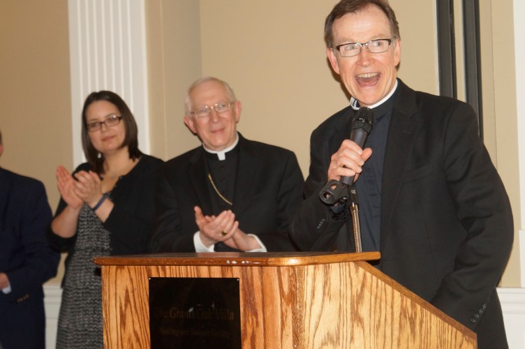 Father Donnelly Speaking at Annual Banquet 